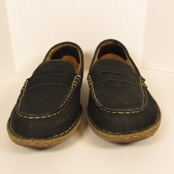 BORN Women's Nerina Suede Penny Loafers, Black, Size 8.5 - Picture 3 of 8